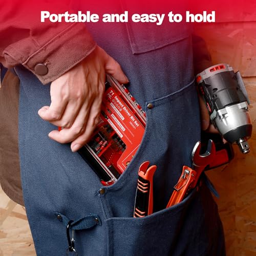 Geinxurn IPX4 Waterproof Small Storage Parts Organizer, Small Parts Case with Removable Dividers, Screwdriver Bit Set Box(1 Boxes) - size: 1pcs Box