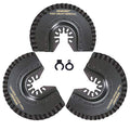 3pcs Oscillating Tool Blades for Grout Removal Tile Mortar Concrete Masonry 1/8, Fit for Dewalt Milwukee Rockwell Bosch Dremel Ryobi Ridgid Multitool