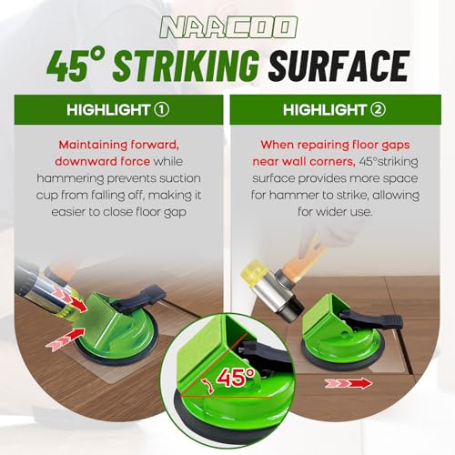 NAACOO Heavy Floor Gap Fixer Tool with 5pcs Sticky Pad
