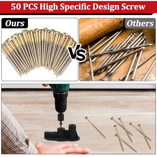 Squeaky Floor Repair Kit with 200 Screws and 5 Tools - size: 200 Screws