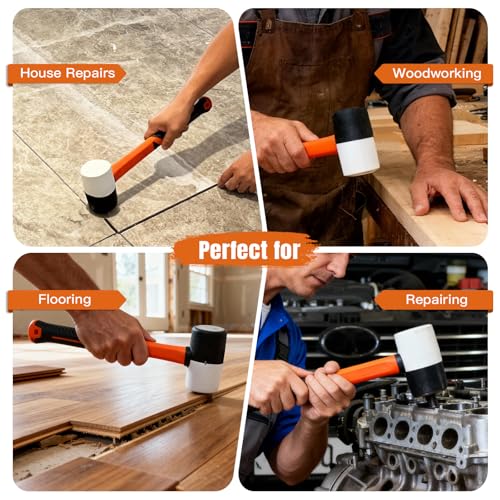Rubber Mallet Hammer Flooring Mallets 24oz - size: 24 oz