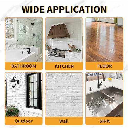 Heavy Duty Tile Adhesive & Repair Glue (10.5oz) – Strong Bonding Kit for Loose Ceramic, Porcelain & Stone – Instant Fix for Hollow Floors & Walls – Easy Squeeze, No-Mess Application