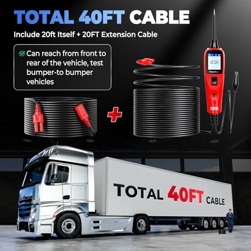 Autel PowerScan Automotive Circuit Tester, 12-24V Power Circuit Probe Tool