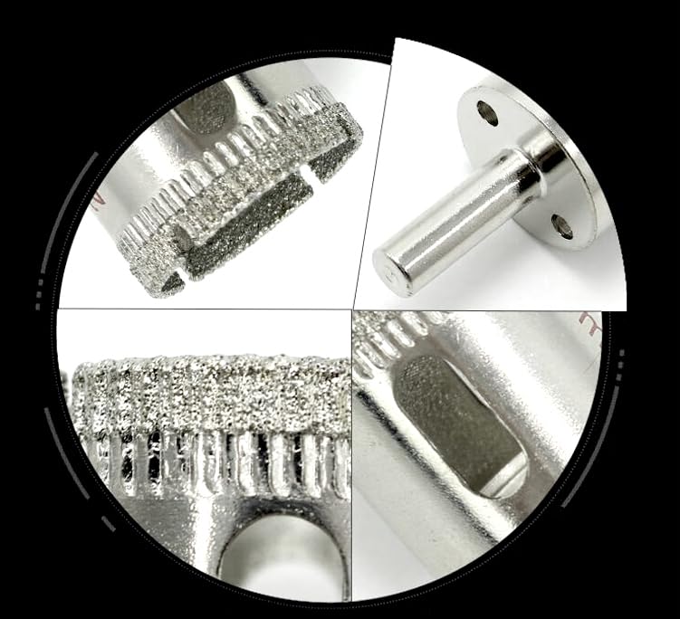 1/4" Diamond Hole Saw Set, Diamond Drill Bits Set for Ceramic | Glass Drill Bits for Tiles, Bottles, Pots, Marble, Stone 11PCS - size: 1/4 in