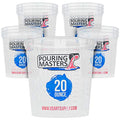 Pouring Masters 20 Ounce (600ml) Graduated Plastic Mixing Cups (Box of 12) - size: 20-Ounce - Cup