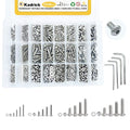 KADRICK 1230PCS Metric Screw Aassortment Kit,Stainless Steel M2-M5 Bolts - size: SS M2-M5 1230Pcs