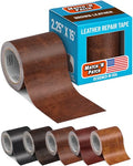 MATCH 'N PATCH Brown Leather Repair Tape, 2.25" x 15' for Furniture - color: Brown, size: 2.25" x 15'