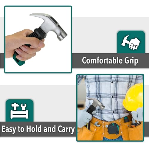 Mr. Pen- Claw Hammer, 8oz, Dark Green, Magnetic - color: Dark Green