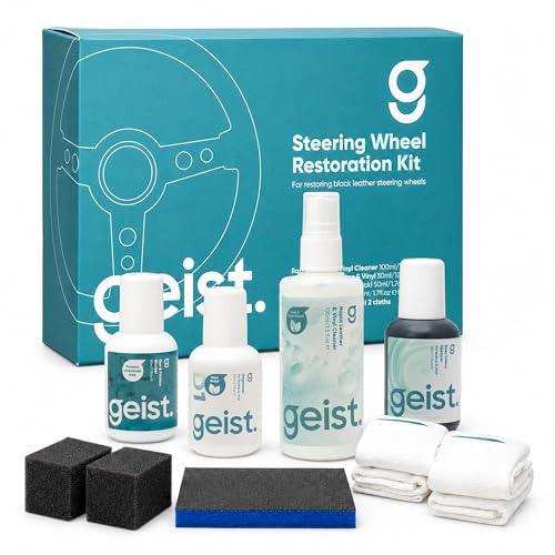 Geist. Steering Wheel Restoration Kit | Degrease and Refresh the colour of worn or scratched black steering wheels