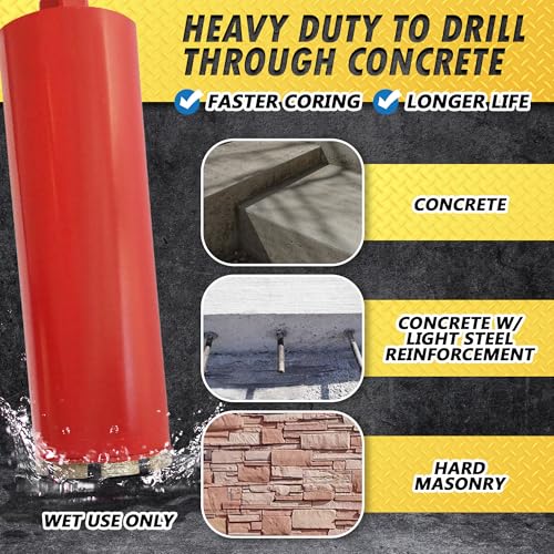 3/4" Wet Diamond Core Bit for Concrete & Masonry, 5/8"-11 Arbor - size: 0-3/4 Inch