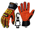 Seibertron High-Vis Series Cut Resistant Reducing Anti-Impact Mechanics Heavy Duty Safety Rescue Oil and Gas Gloves - color: Orange-sdx2 En388 4232xp Pvc Dots Palm+clip, size: X-Small (Pack of 1)