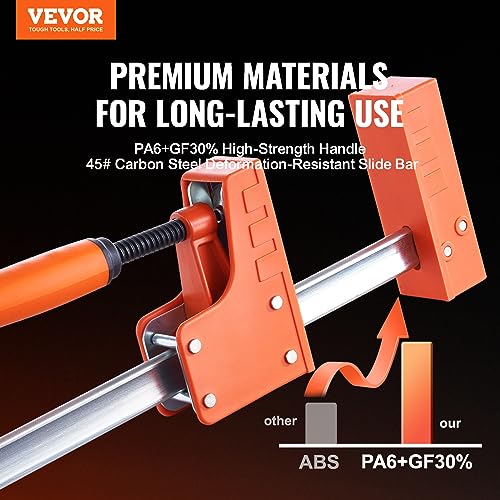 VEVOR 50" Parallel Bar Clamp Set, 1100 lbs Load Limit, 2-Pack - size: 50"(2 Pack), style: Heavy-Duty
