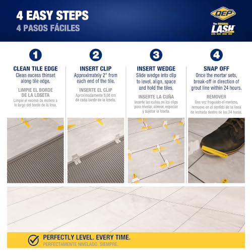 QEP LASH Tile Leveling System, Part B, Wedges (300 Pack)