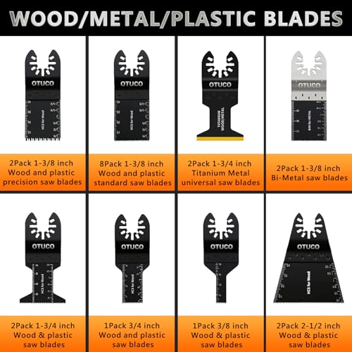 150Pcs Oscillating Saw Blades, Multi-Tool Blades Kit for DeWalt Ryobi