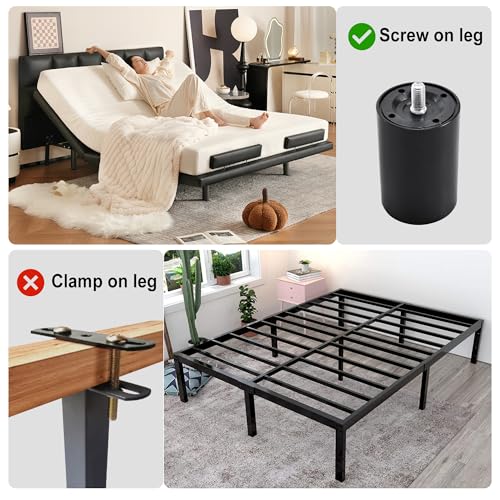 Adjustable Bed Legs Replacement for Adjustable Bed Frame Set of 4 - size: Set of 4