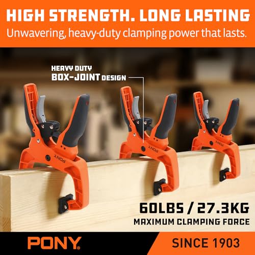 PONY 4-Pack 2 Inch Quick Release Ratcheting Wood Clamps