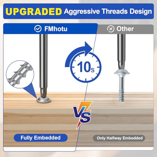 #8 Pocket Hole Screws 2-1/2 Inch, 100Pcs Coarse Thread Wood Screws, Square Drive, Washer Head, 4-Layer Coating, Drive Bit Included (Silver) - color: Silver, size: #8 x 2-1/2"