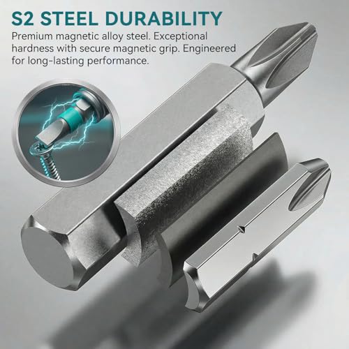 66 in 1 Ratchet Screwdriver Set, Magnetic Screwdriver Set with S2 Steel Bits and Storage Case, Detachable Ratchet Handle for Furniture Assembly Electronics Bicycle Computer PC Repair and DIY Projects