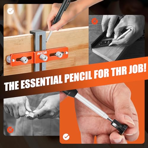 Cabinet Hardware Jig, Adjustable Cabinet Handle Template Tool - style: Jig+1 PC Pencil+8 PCS Refills
