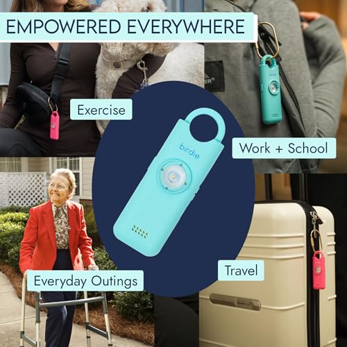 She’s Birdie 3.0 New Version – The Original Personal Safety Alarm for Women by Women–Loud Siren, Flash Light and Rechargeable Battery in a Variety of Colors (Indigo Blue) - color: Indigo Blue