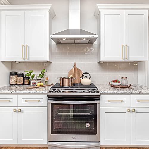 9BUILD 10 Pack 7.5 Inch Brushed Brass Cabinet Pulls,Kitchen Hardware - color: Brushed Brass, size: 7.5"/192MM Hole Center
