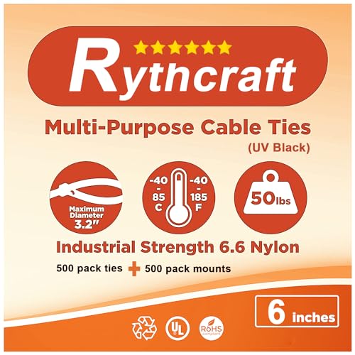 500 Pack 3/4" Zip Tie Adhesive Mounts Self Adhesive Cable Tie Base Holders with Multi-Purpose Tie wire clips with screw hole,Anchor stick on wire holder, Including 100 Pack Clips（Black） - color: 500 Pack 3/4" Black
