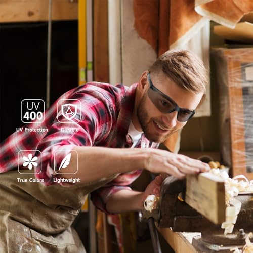 Salfboy Bulk Safety Glasses for Men Women, Clear - color: 100 Mix