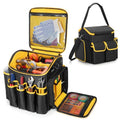 Marscamd Heavy Duty Tool Bag with a Detachable Divider & Multiple Pockets