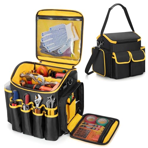 Marscamd Heavy Duty Tool Bag with a Detachable Divider & Multiple Pockets