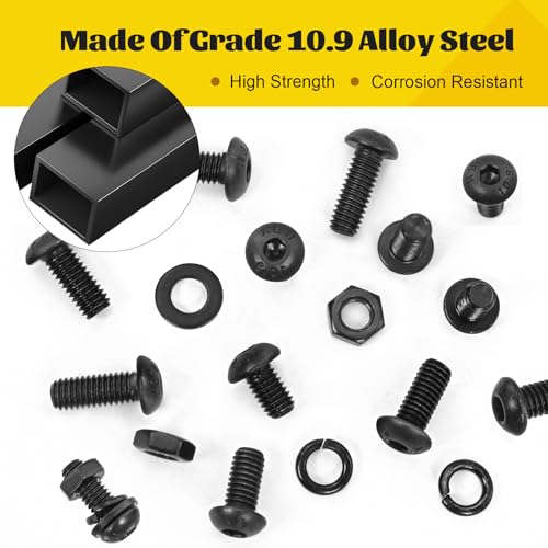2200PCS M2M3M4M5 Metric Hex Socket Button Head Screws Assortment Kit - size: M2M3M4M5 2200pcs