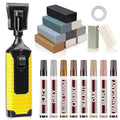 A-HEYIDA Laminate Floor Repair Kit Hard Wax for Wood Vinyl Floors(Gray) - color: Gray