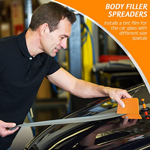 Frienda 6 Pcs Body Filler Spreaders Plastic Auto Putty,3 Sizes - size: 3 Sizes