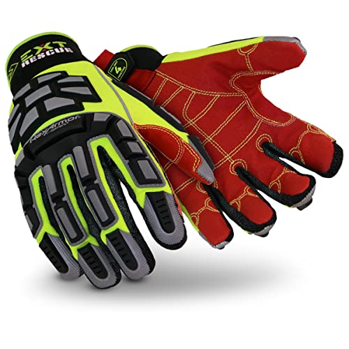 HexArmor | FireFighter Extrication-Rescue Impact Safety Gloves | EXT Rescue Series - color: 4011 | Impact Resistant Exoskeleton, size: Small (Pack of 1)