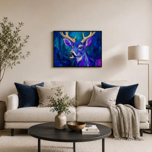 1000 Piece Puzzle for Adults, Glowing Antlers Jigsaw Puzzle for Adults - color: Glowing Antlers