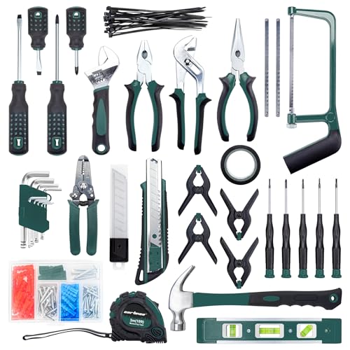CARTMAN 238-Piece Tool Set, Green Auto And Home Repair Kit With Storage Box - color: Green
