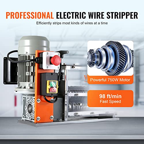 VEVOR Automatic Wire Stripping Machine 0.06-1.57 in Electric Cable Stripper - style: Electric 750W
