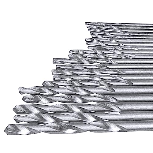 Mesee 20 Pieces HSS Mini Micro Drill Bit Set, 0.3-1.6mm Shank Twist Drill Bits Precision Drill DIY Kit Rotary Hand Tools Accessory