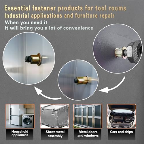 ASKWAY Rivet Nut Tool Kit Stainless Steel 750pcs Rivet Nut Stainless 304