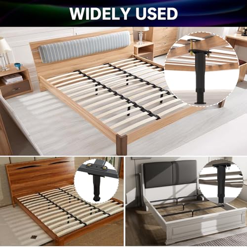 4 PCS Adjustable Height Center Support Leg for Bed Frame (6.5"-11") - color: 4pcs (6.5"-11") Rigid Plastic