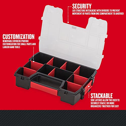 CRAFTSMAN 10-Compartment Small Tool Storage Organizer, Plastic (CMST14021) - size: 1 Count (Pack of 1), style: Small Organizer