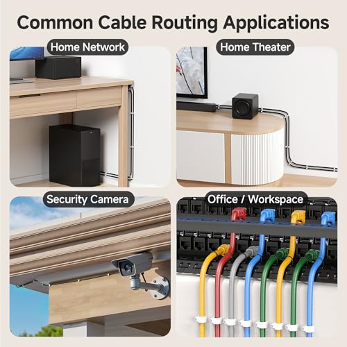 Cable Matters 200-Pack Nail-in Cable Clips, Cord Organizer, 7mm / 0.27 in.