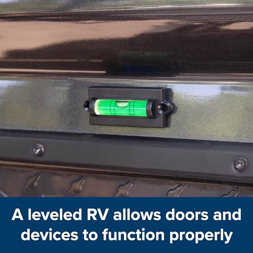 Camco Camper/RV Level - Features Front to Back/Side to Side RV Leveling - Easy Install w/Screws or Adhesive Tape - 2-Pack (25523)
