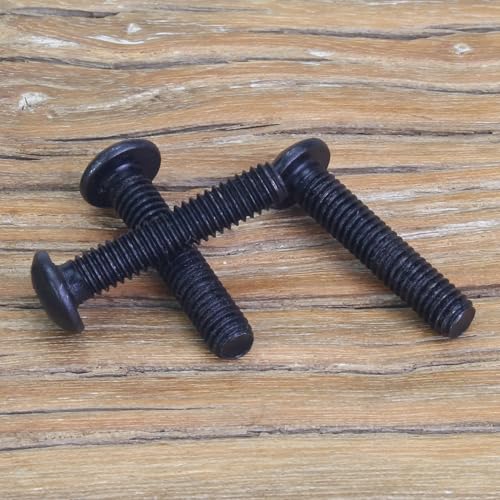 105 Pieces M4 x 20mm Button Head Socket Cap Screws, Thread Pitch 0.7mm, Sutemribor M4 Black Screws, 10.9 Grade Alloy Steel, Black Oxide Finish, Fully Threaded - size: M4 x 20mm, style: Button Head