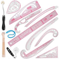 EXTCCT French Curve Ruler Set, 13PCS Sewing Pattern Making Fashion Rulers
