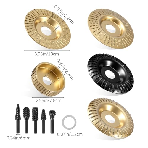 10PCs Angle Grinder Wood Carving Grinding Disc Set - color: 10 PCS Grinding Disc