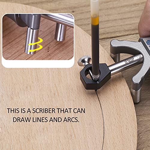 Wheel Marking Gauge, Woodworking Marking Scriber Kit for Carpenter