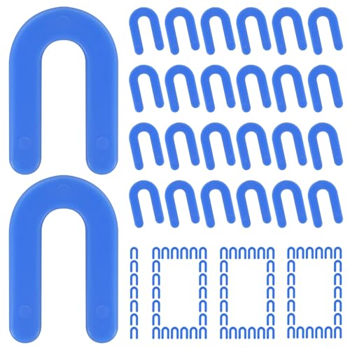 DGSL 1000 Pcs Horseshoe Shims U Shape Plastic Shims Tile Spacers 1/16 Inch - color: Blue, size: 1/16*1000