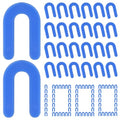 DGSL 1000 Pcs Horseshoe Shims U Shape Plastic Shims Tile Spacers 1/16 Inch - color: Blue, size: 1/16*1000