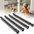 4-Pack Sliding Door and Window Security Bars, 17-50 Inch, Black - color: Black - 4 Pack