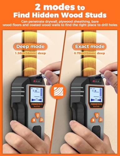 6-in-1 POROMETISTO Stud Finder Wall Scanner DSF01